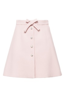 Розовая юбка с пуговицами Miu Miu
