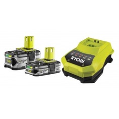 Аккумулятор ryobi one+ rbc18ll415 (18 в; 1,5 а*ч/4 а*ч; li-ion) 2 шт. + зарядное устройство