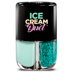 Набор лаков для ногтей PINK UP ICE CREAM DUET тон 08 2x4 мл