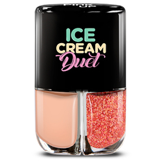 Набор лаков для ногтей PINK UP ICE CREAM DUET тон 03 2x4 мл