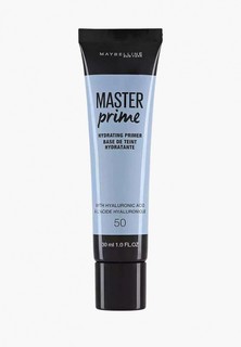 Праймер для лица Maybelline New York "Master Prime", основа под макияж, увлажняющая, оттенок 50, Голубой, 30 мл