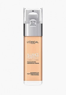 Тональный крем LOreal Paris LOreal для лица "Alliance Perfect, Совершенное слияние", выравнивающий и увлажняющий, оттенок 1D, светло-золотистый, 30 мл