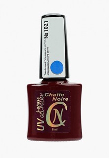 Гель-лак для ногтей Chatte Noire (трехфазный) №1021 голубой с сиреневым 6 мл