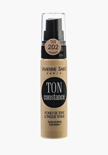 Тональное средство Vivienne Sabo устойчивое, Long Lasting Foundation, тон 202