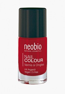 Лак для ногтей Neobio №05 5-FREE, с аргановым маслом. "Лесная земляника"