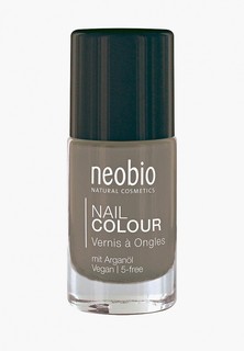 Лак для ногтей Neobio №11 5-FREE, с аргановым маслом. "Нежно-Серый"