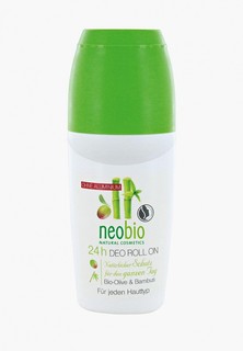 Дезодорант Neobio шариковый 24 часа с био-оливой и бамбуком