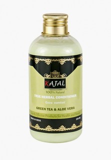 Кондиционер для волос Kajal Смягчающий травяной "Зеленый чай и Алоэ Вера", 200 мл