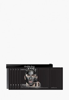 Набор масок для лица Double Dare OMG! Man in Black трехкомпонентный комплекс «СМЯГЧЕНИЕ и ВОССТАНОВЛЕНИЕ», упаковка 5 штук