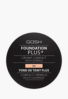 Пудра Gosh Gosh! компактная кремовая Foundation Plus, 9 г, 006 медовый