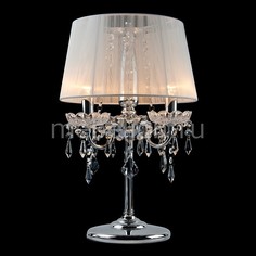 Настольная лампа декоративная 2045/3T хром/белый Eurosvet