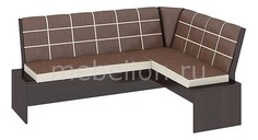 Диван Кантри Т1 исп.2 венге/темно-коричневый Мебель Трия