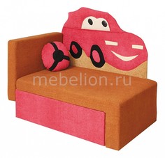 Диван-кровать Соната М11-4 Машинка 8021127 коричневый/розовый Олимп мебель