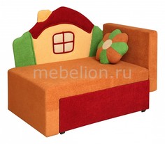 Диван-кровать Соната М11-1 Домик 8001127 красный/оранжевый Олимп мебель