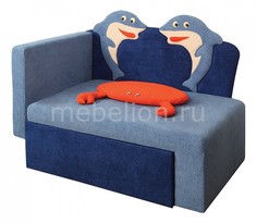 Диван-кровать Соната М11-7 Дельфины 8031127 синий Олимп мебель