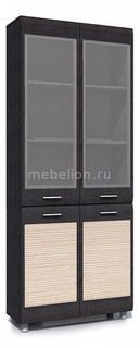 Шкаф-витрина Капри НМ 014.04 РС Silva