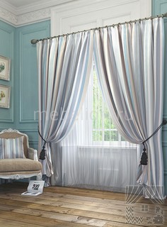 Портьера (145х260 см) 2шт. Эзми ТОМДОМ