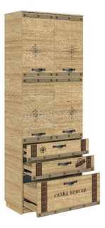 Шкаф для белья Корсар-2 Сканд Мебель