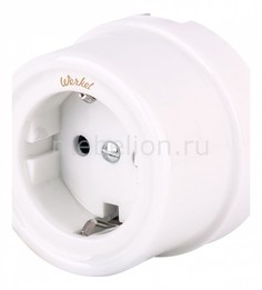 Розетка с заземлением и шторками a036796 Werkel