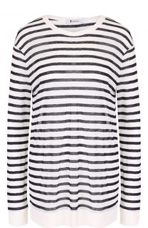 Удлиненный лонгслив в контрастную полоску T by Alexander Wang