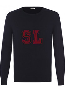 Кашемировый джемпер с принтом Saint Laurent