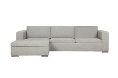 Диван vario (sits) серый 266x78x168 см.