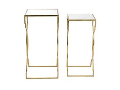 Набор столиков aristokles (2 шт) (to4rooms) золотой 30.5x61.0x30.5 см.