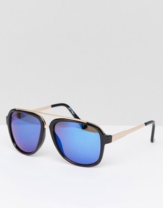 Солнцезащитные очки-авиаторы в металлической оправе Jeepers Peepers - Золотой