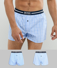 Набор из 2 пар тканых боксеров BOSS - Синий