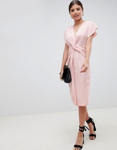 Платье миди с рукавами-кимоно ASOS - Розовый