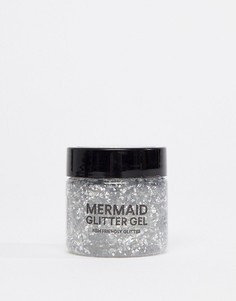 BOD Mermaid Body Biodegradable Glitter Gel - Silver - Бесцветный