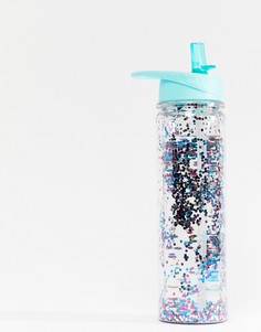 Бутылка для воды с блестками Typo - Мульти