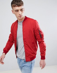 Красный бомбер Pull&Bear MA1 - Красный Pull&;Bear