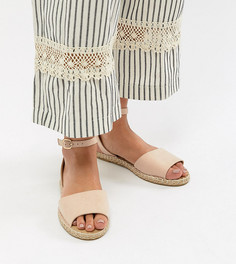 Эспадрильи на плоской подошве для широкой стопы Truffle Collection - Бежевый