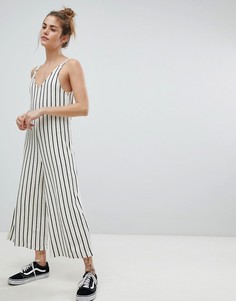 Комбинезон в полоску на бретельках Pull&Bear - Белый Pull&;Bear