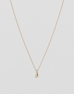 Ожерелье с подвеской-капелькой Nylon - Золотой