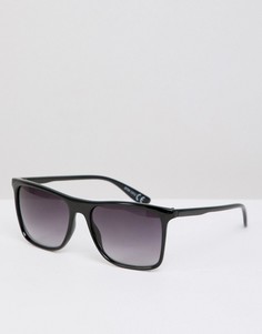 Черные квадратные солнцезащитные очки в стиле ретро River Island - Черный
