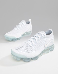Белые кроссовки Nike Running Air VaporMax Flyknit 2 942842-100 - Белый