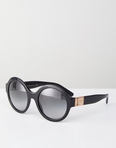 Круглые солнцезащитные очки Dolce & Gabbana - Черный