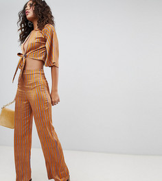 Комбинируемые брюки с высокой талией Fashion Union Tall - Оранжевый