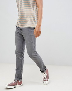 Серые джинсы слим Pull&Bear Regular - Серый Pull&;Bear
