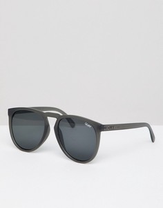 Серые солнцезащитные очки-авиаторы Quay - Серый