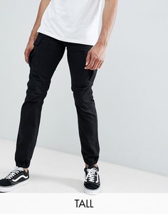 Черные брюки-карго Replika Tall - Черный