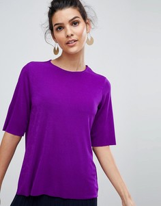 Oversize-футболка с разрезом на спине Y.A.S - Фиолетовый