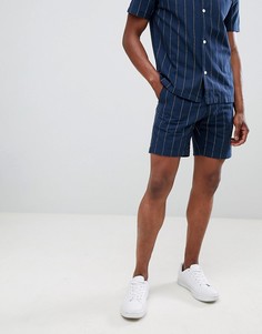 Темно-синие шорты в полоску Lindbergh - Черный