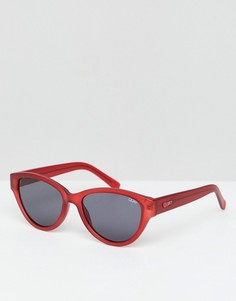 Красные круглые солнцезащитные очки Quay Australia Rizzo - Красный