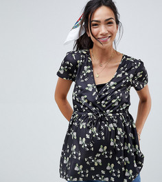 Топ для кормления с мелким цветочным принтом и завязкой ASOS DESIGN Maternity - Мульти