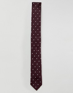 Жаккардовый галстук Farah - Красный