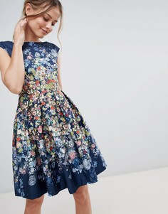 Платье с цветочным принтом Closet London - Мульти