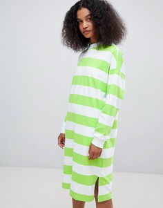 Платье миди в полоску Monki - Мульти